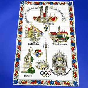 Olympiastadt Munchen 1972 Dish Towel
